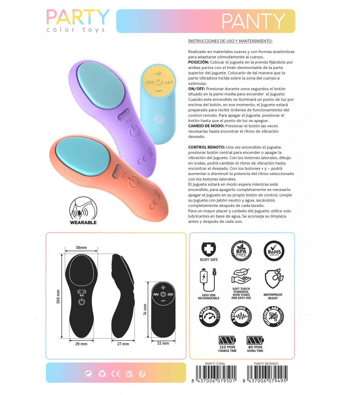 VIBRATORE A MUTANDINA CON CONTROLLO USB LILA