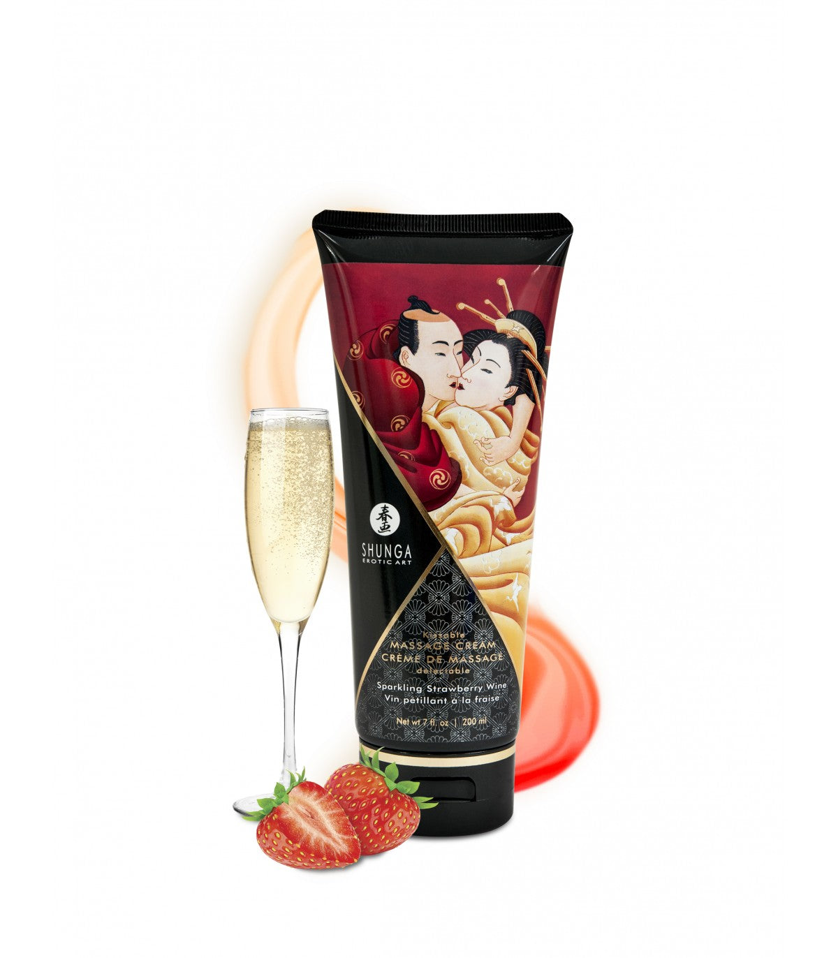 Crema da massaggio alla fragola e champagne 200 ml