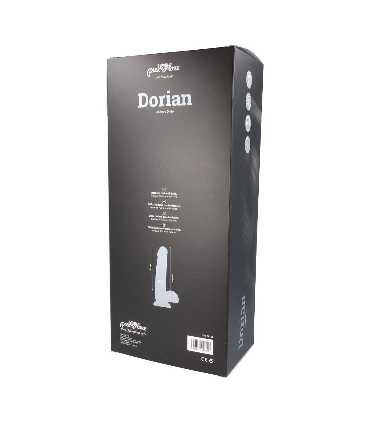 DORIAN PENE REALISTICO 23 CM