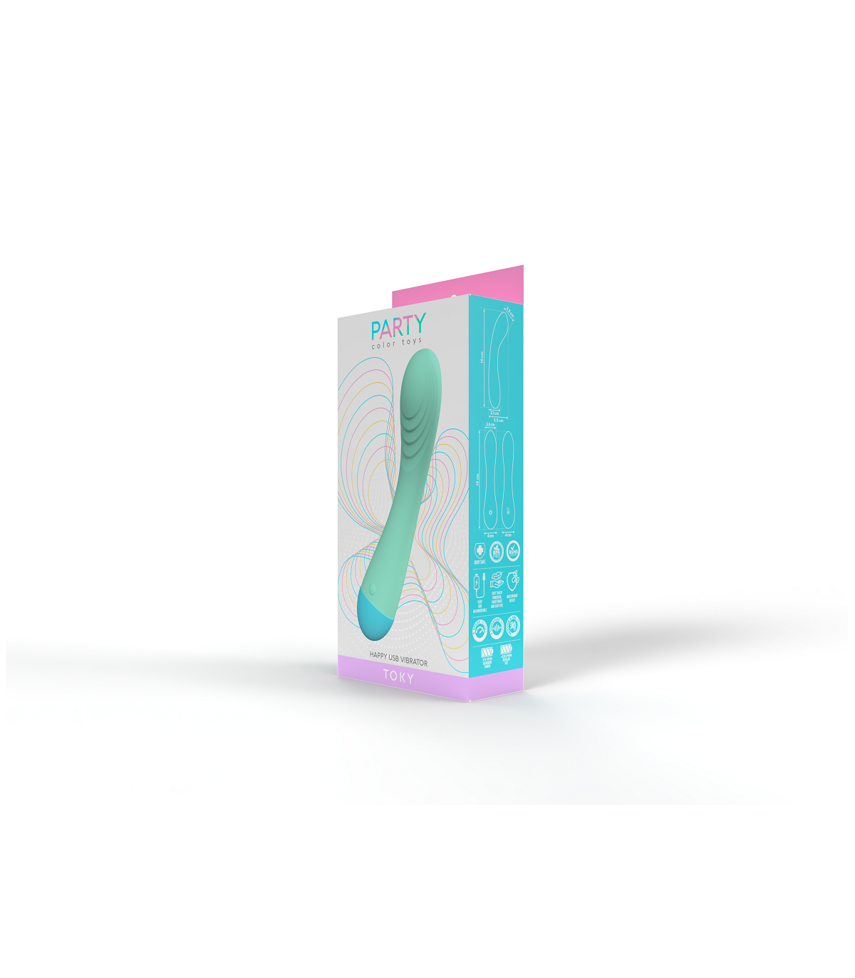 VIBRATORE TOKY RICARICABILE AQUA