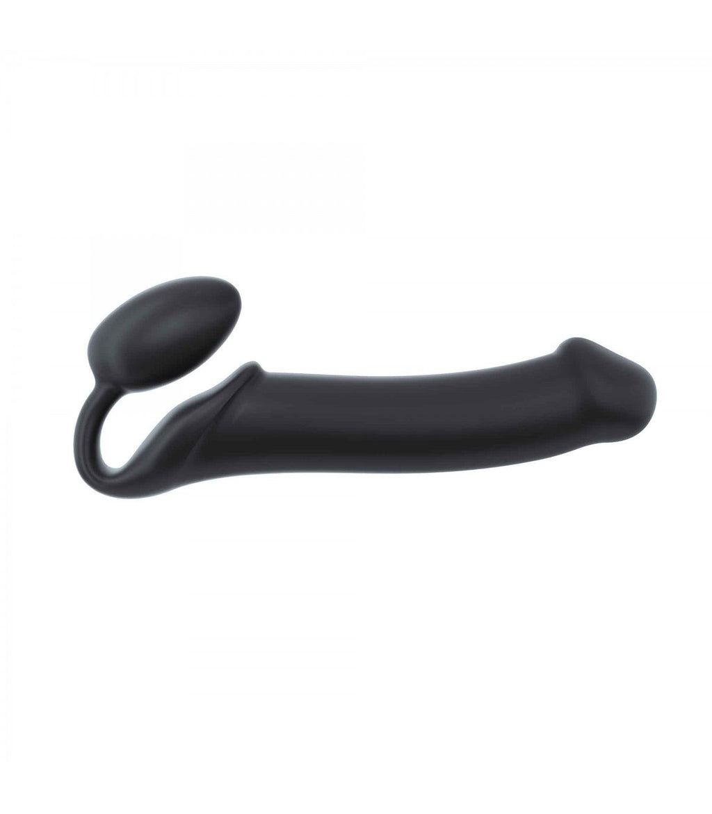 IMBRACATURA DILDO STRAP-ON FLESSIBILE MORBIDO SILICONE NERO XL