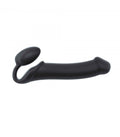 IMBRACATURA DILDO STRAP-ON FLESSIBILE MORBIDO SILICONE NERO XL