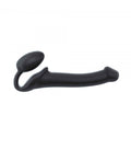 IMBRACATURA DILDO STRAP-ON FLESSIBILE MORBIDO SILICONE NERO M