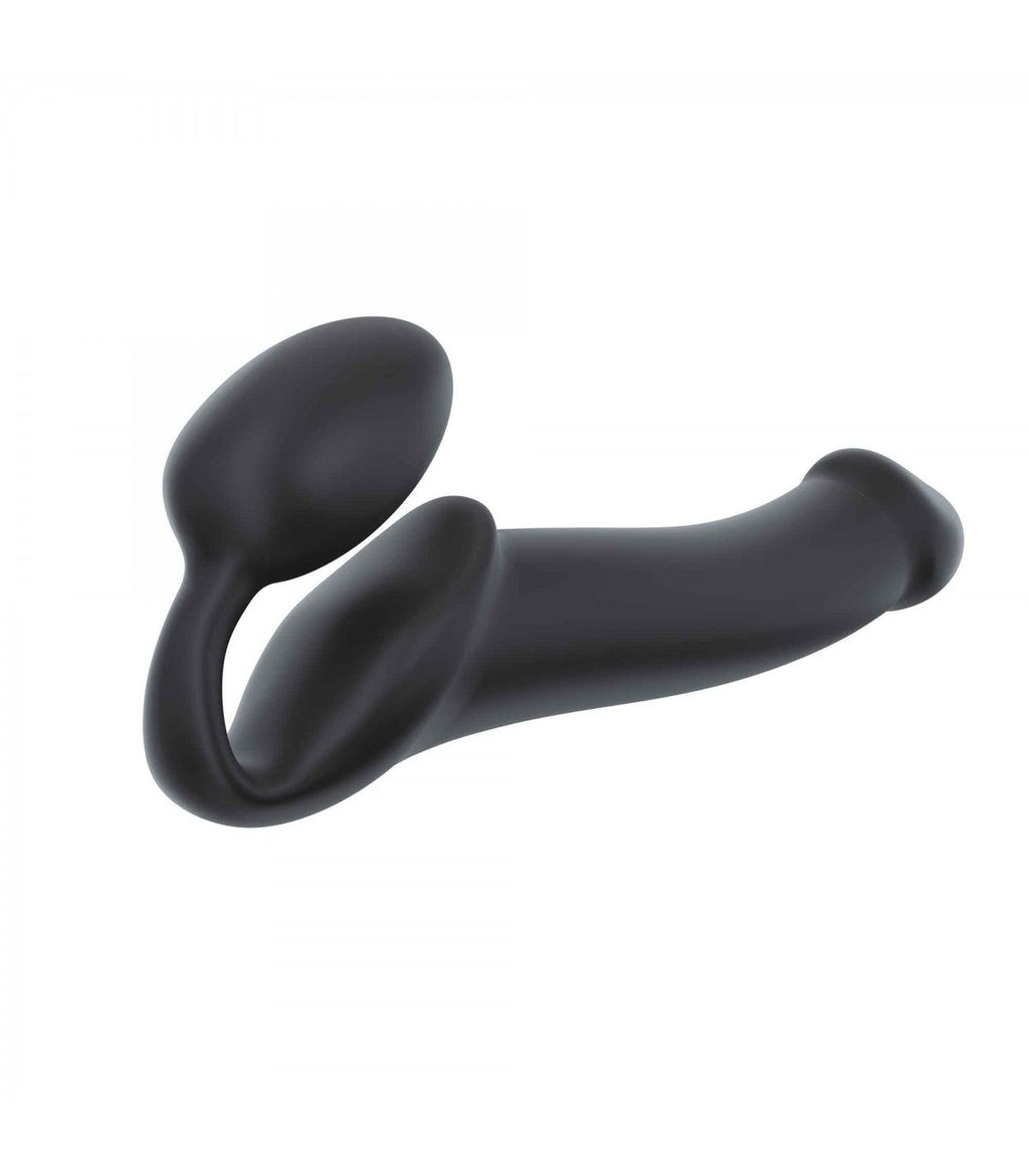 IMBRACATURA DILDO STRAP-ON FLESSIBILE MORBIDO SILICONE NERO L