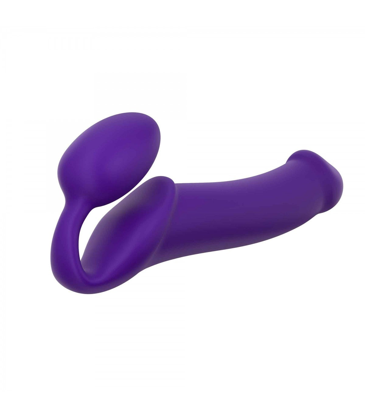 IMBRACATURA DILDO STRAP-ON FLESSIBILE MORBIDO SILICONE VIOLA XL