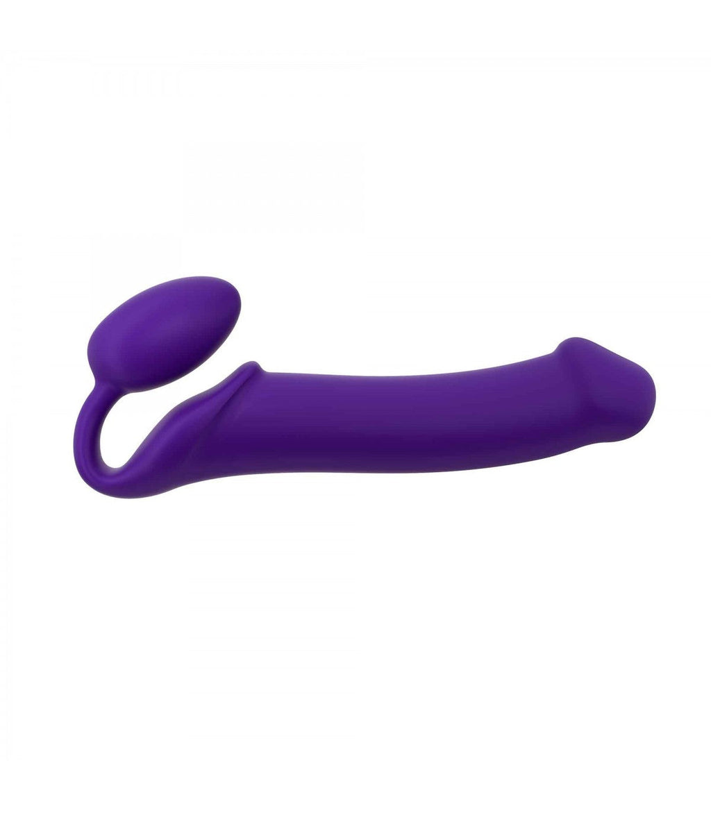 IMBRACATURA DILDO STRAP-ON FLESSIBILE MORBIDO SILICONE VIOLA XL