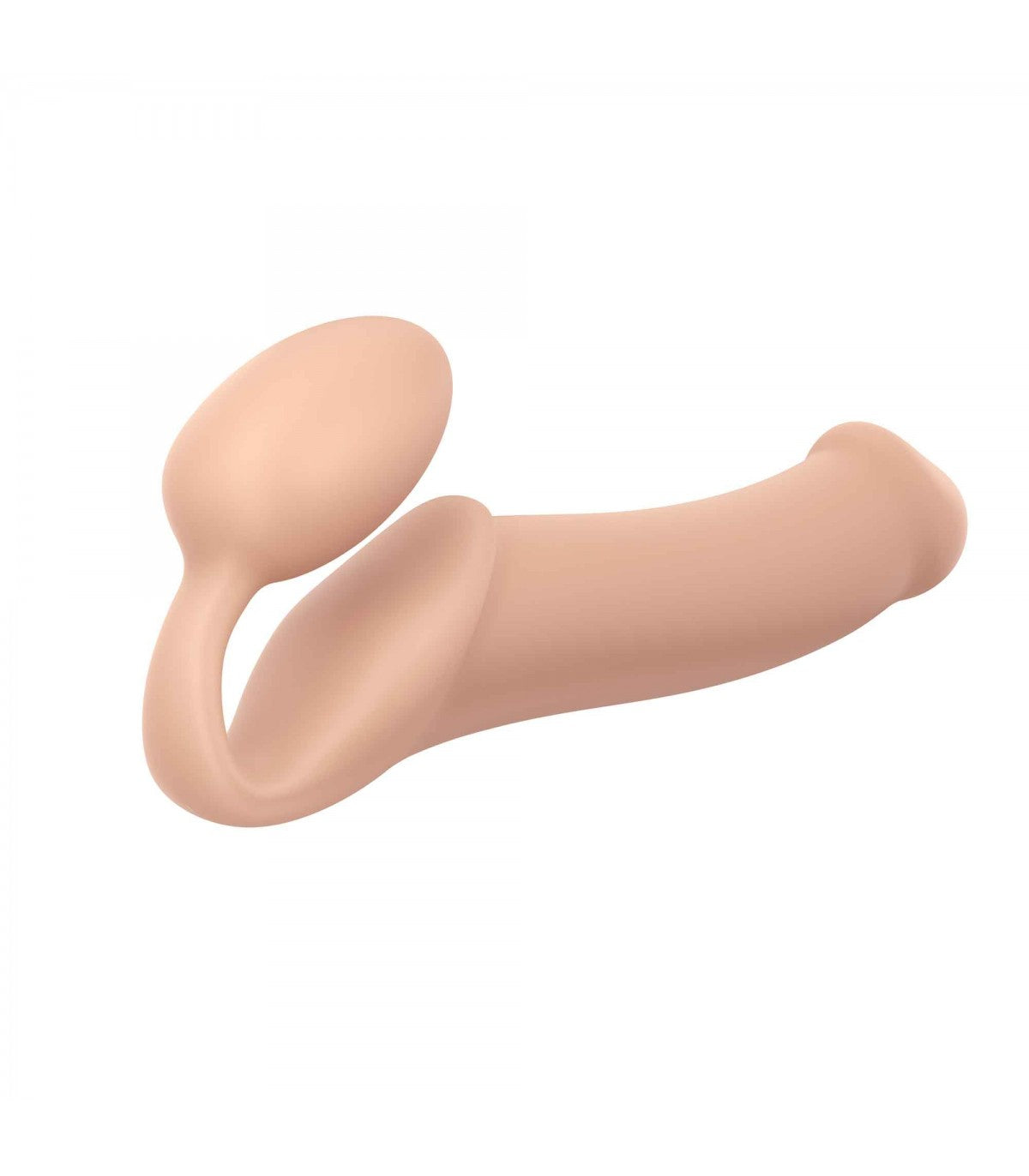 IMBRACATURA DILDO STRAP-ON FLESSIBILE MORBIDO SILICONE NUDE XL