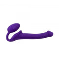 IMBRACATURA DILDO STRAP-ON FLESSIBILE MORBIDO SILICONE VIOLA S
