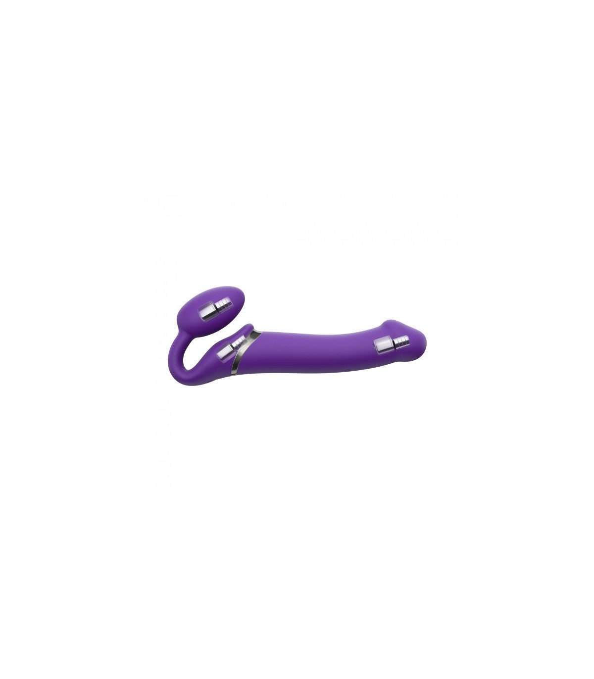 Cablaggio USB a doppia vibrazione in silicone flessibile con controllo XL viola