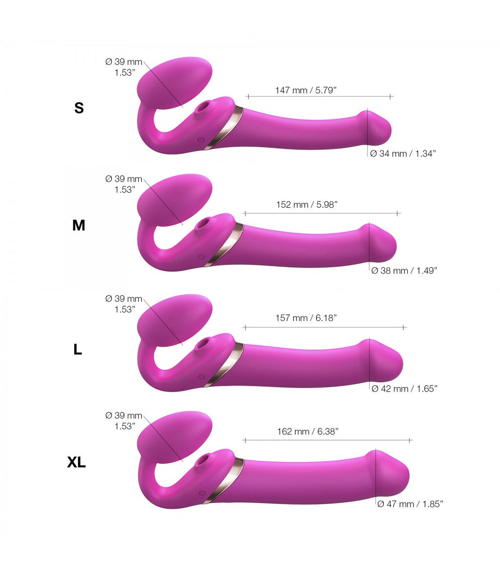 IMBRACATURA REGOLABILE MULTI ORGASMO XL FUCSIA