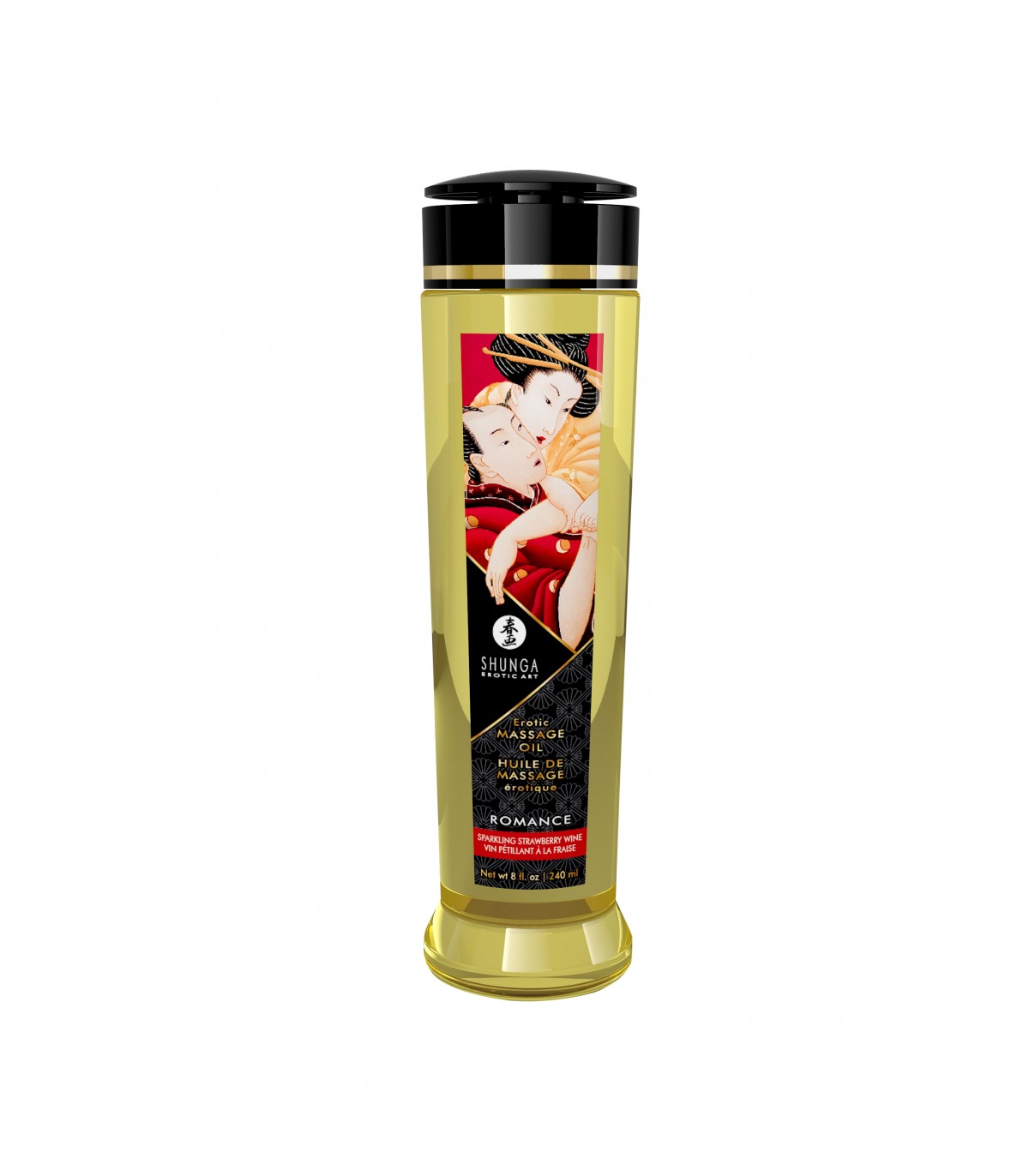 OLIO DA MASSAGGIO ROMANCE FRAGOLA CHAMPAGNE 240 ML