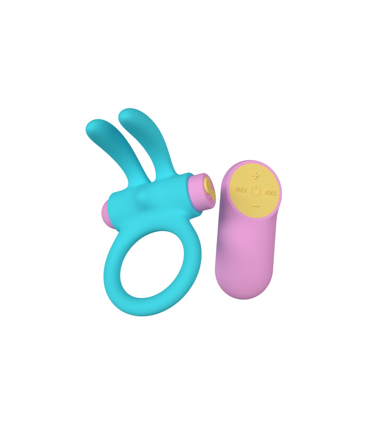 ANELLO VIBRANTE RINY CON CONTROLLER USB IN SILICONE BLU