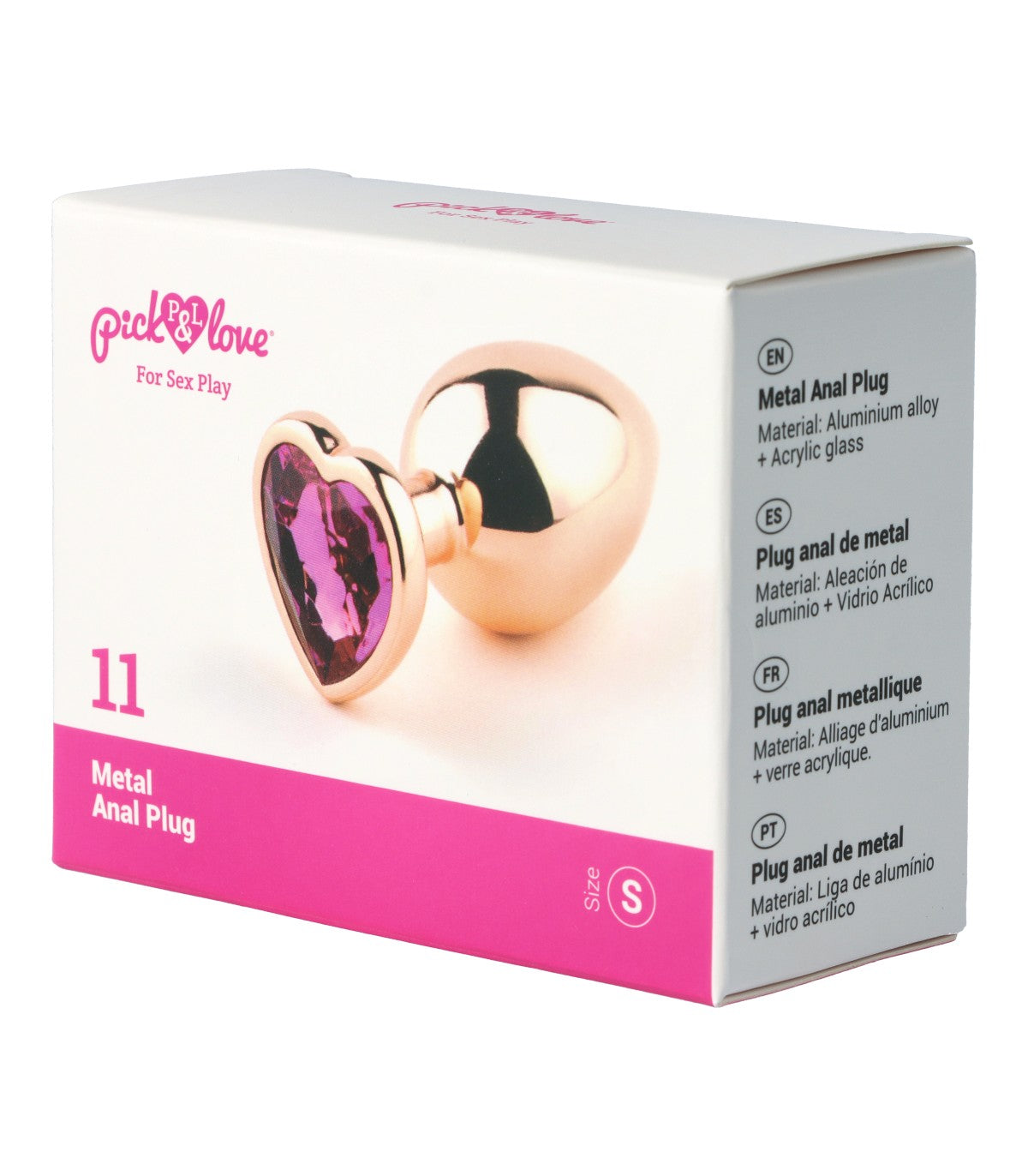 N. 11 PLUG ANALE IN METALLO TAGLIA S
