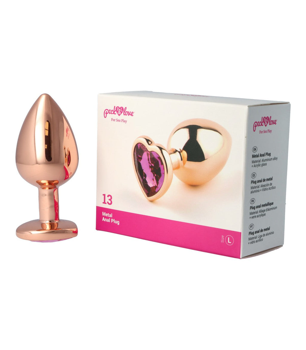 N. 13 PLUG ANALE IN METALLO TAGLIA L
