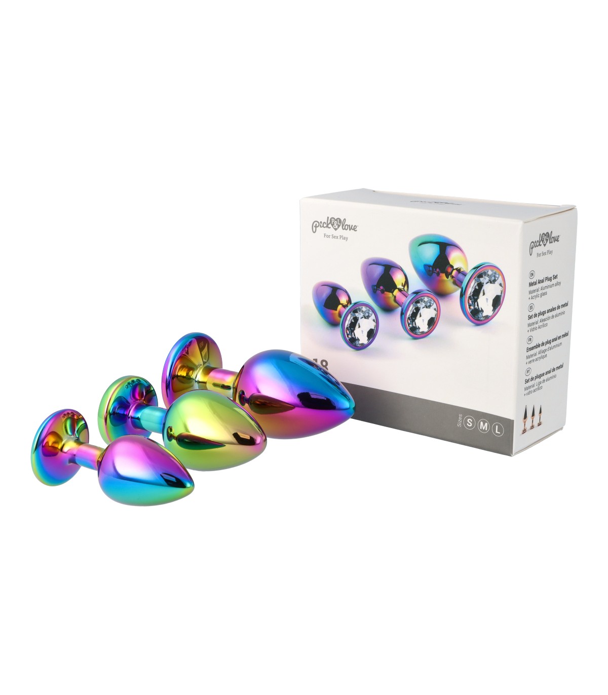 SET DI PLUG ANALI IN METALLO N. 18