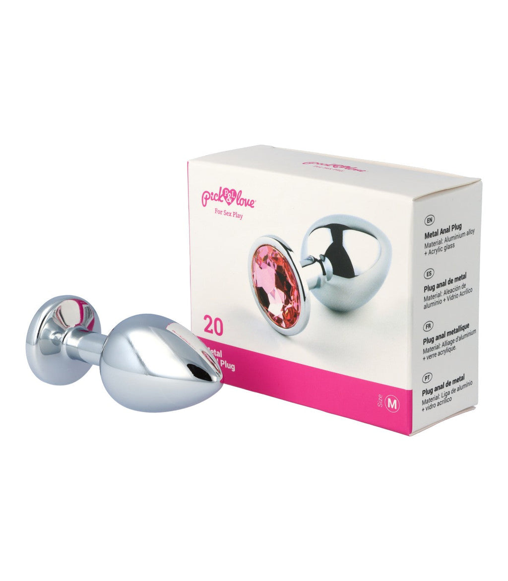 Plug anale in metallo n. 20 taglia M