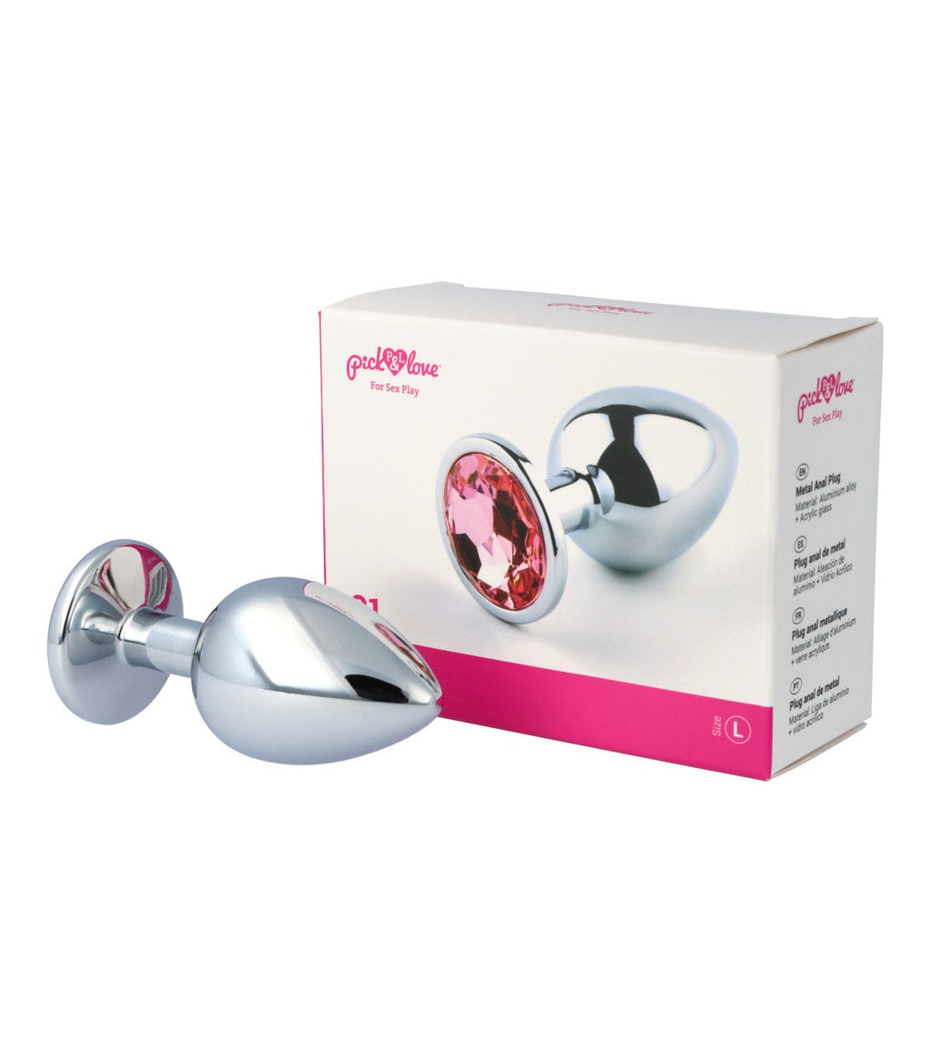 Plug anale in metallo n. 21 taglia L