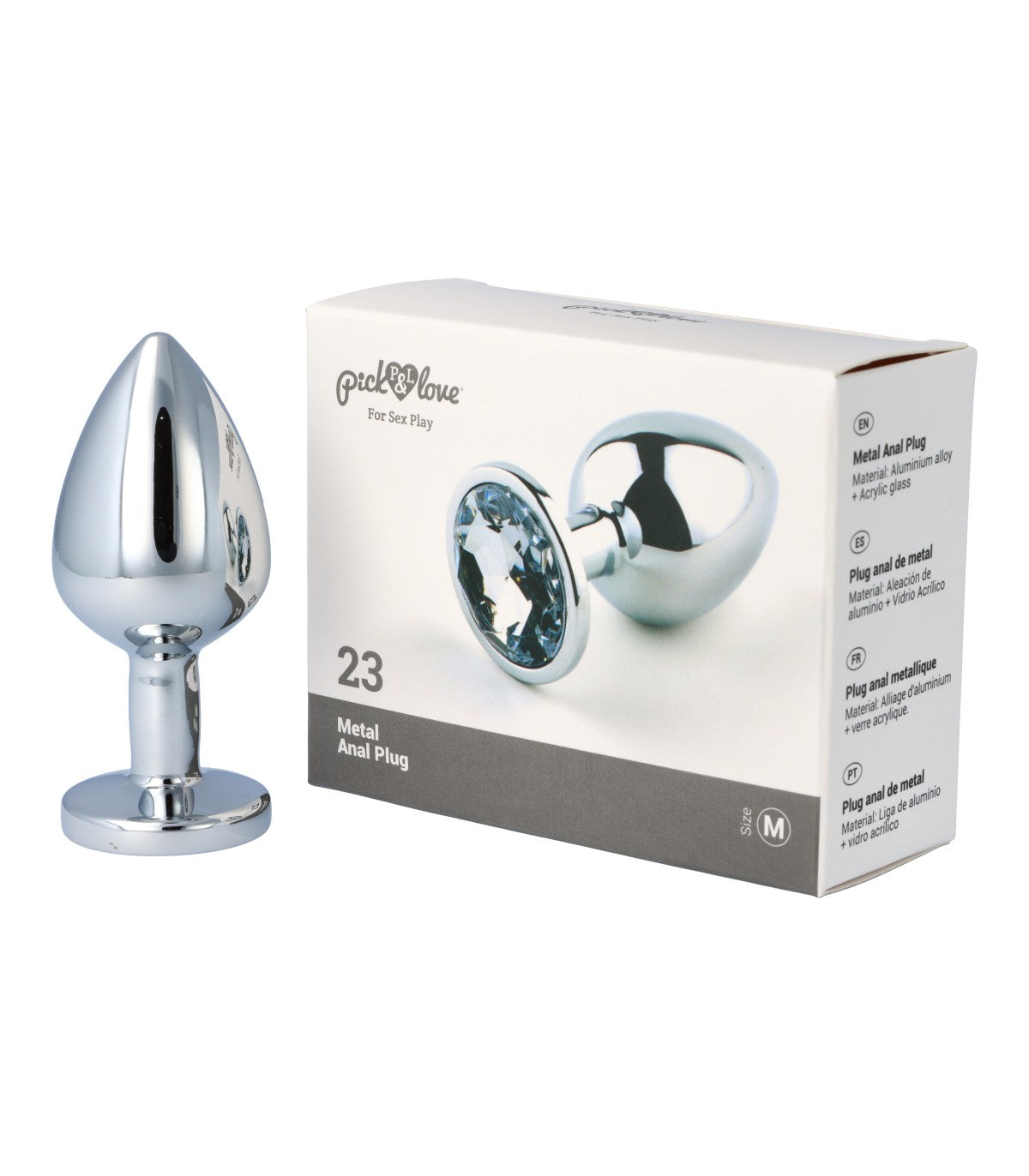 N. 23 PLUG ANALE IN METALLO TAGLIA M