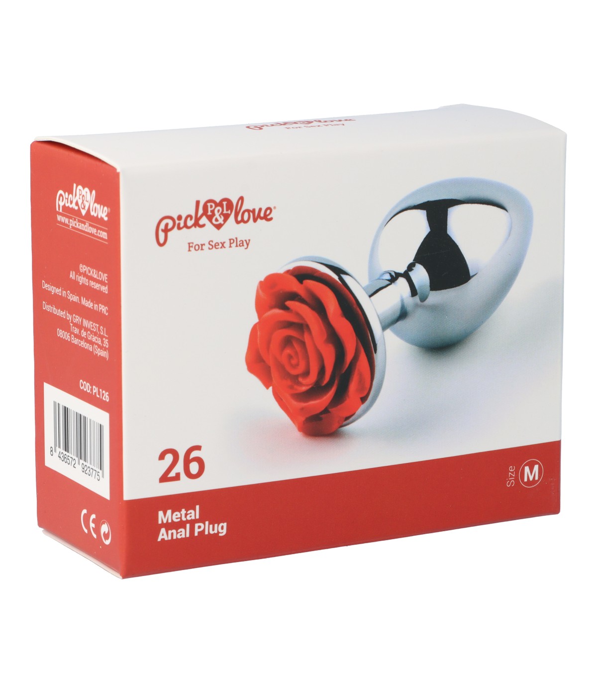 N. 26 PLUG ANALE IN METALLO TAGLIA M