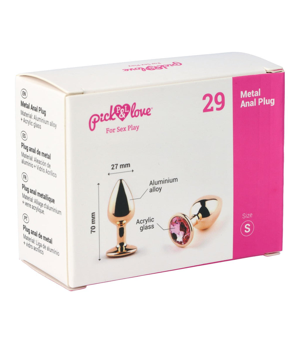 N. 29 PLUG ANALE IN METALLO TAGLIA S