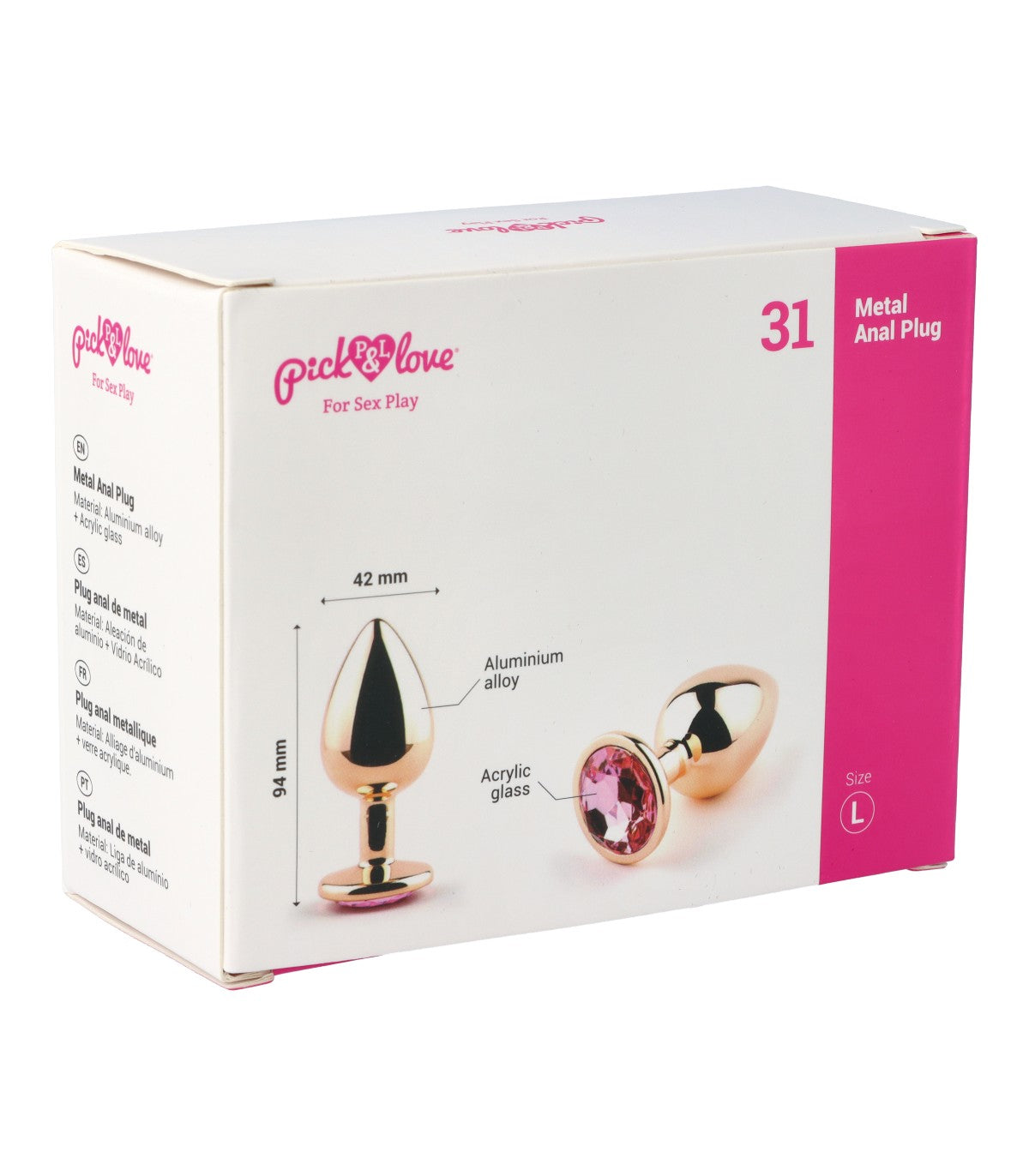 Nº 31 PLUG ANALE IN METALLO TAGLIA L