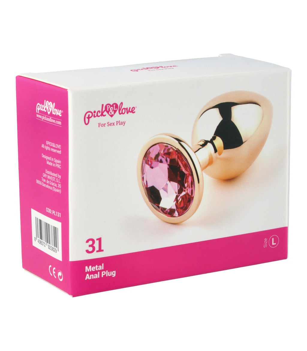 Nº 31 PLUG ANALE IN METALLO TAGLIA L