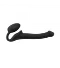 IMBRACATURA DILDO STRAP-ON FLESSIBILE MORBIDO SILICONE NERO S
