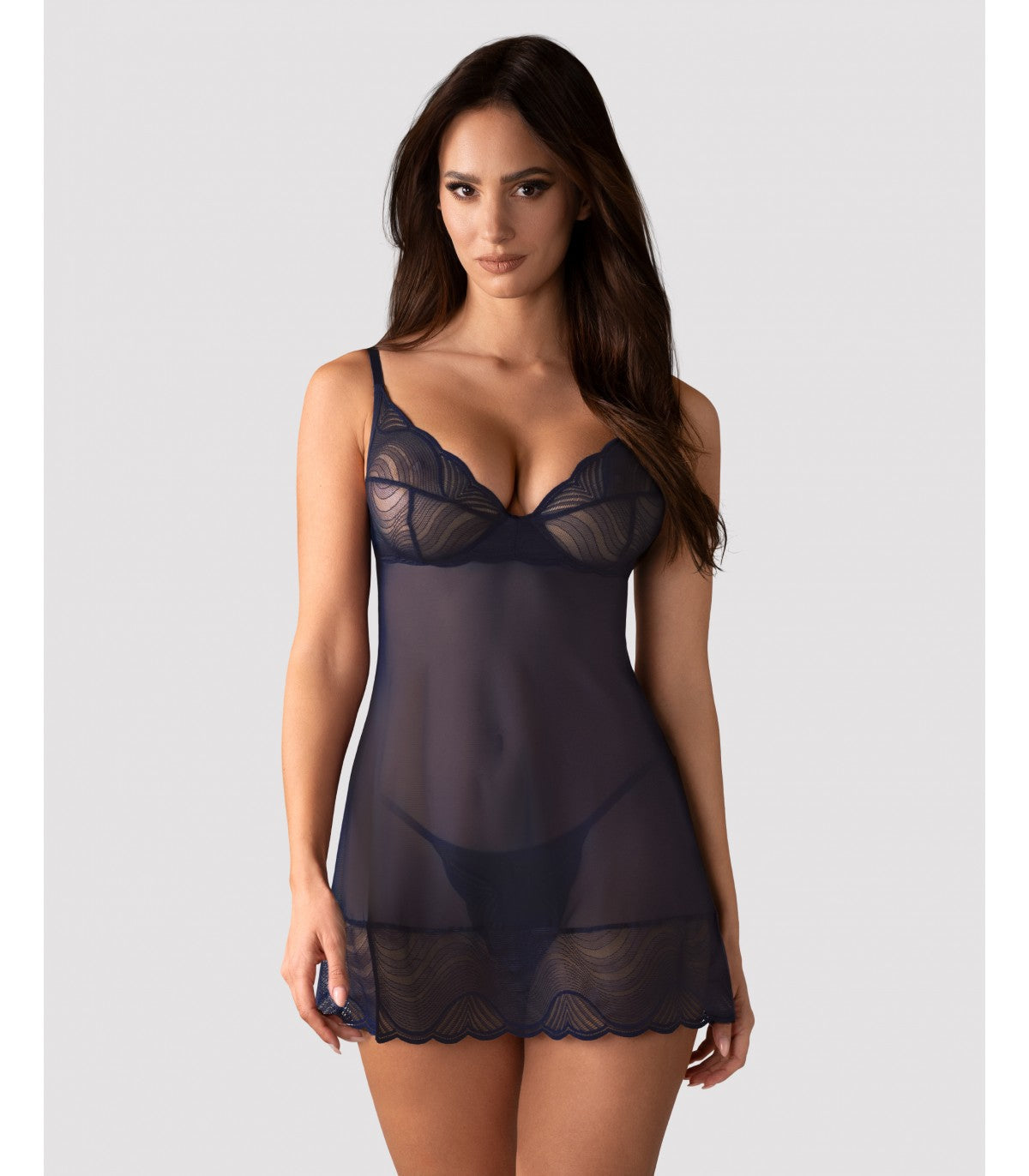 CAMICIA E PERIZOMA BLU DA NOTTE XL/2XL