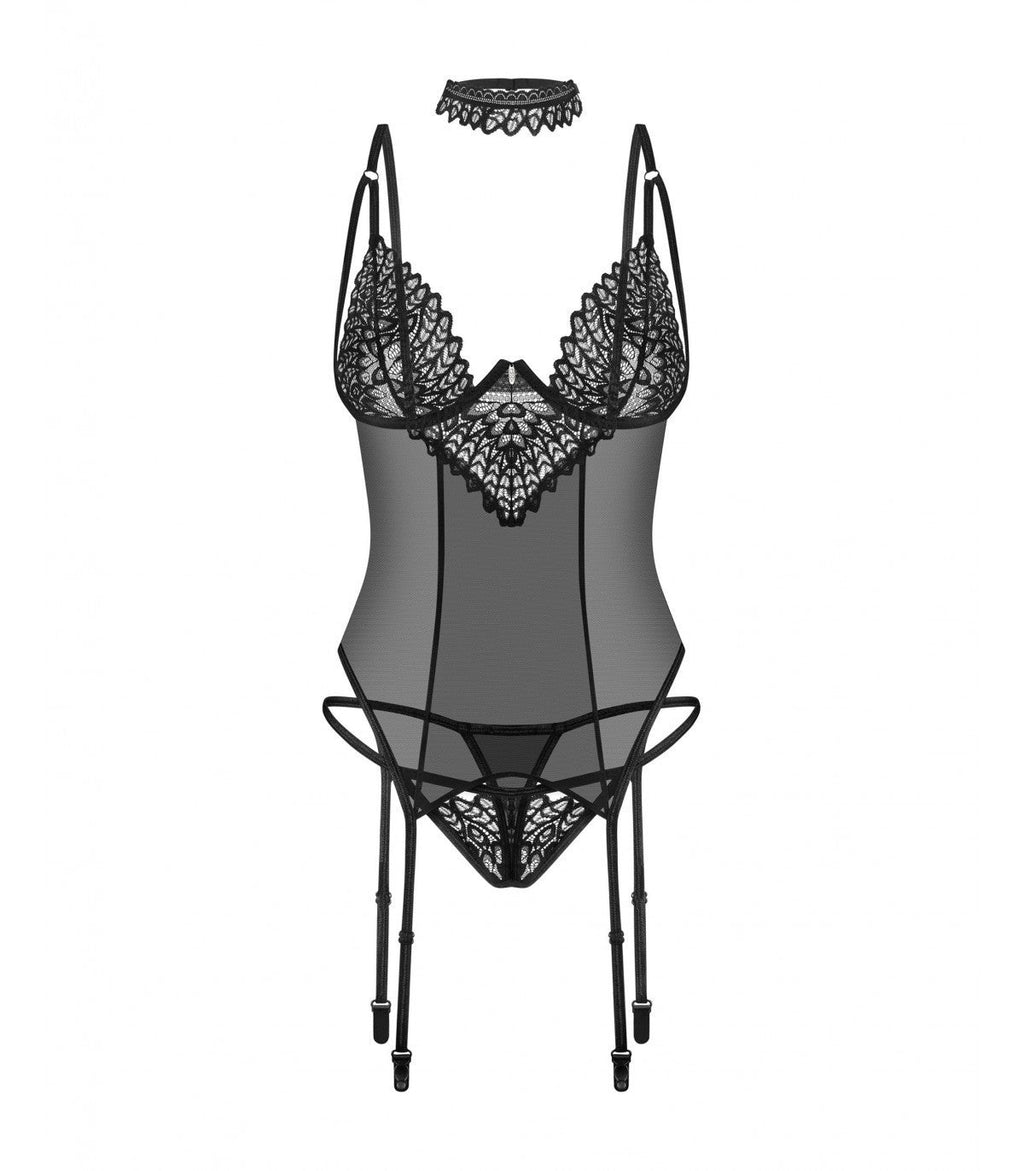 DONARELLA CORSET & THONG XS/S