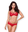 860-SET-3 SET 2 PEZZI ROSSO S/M