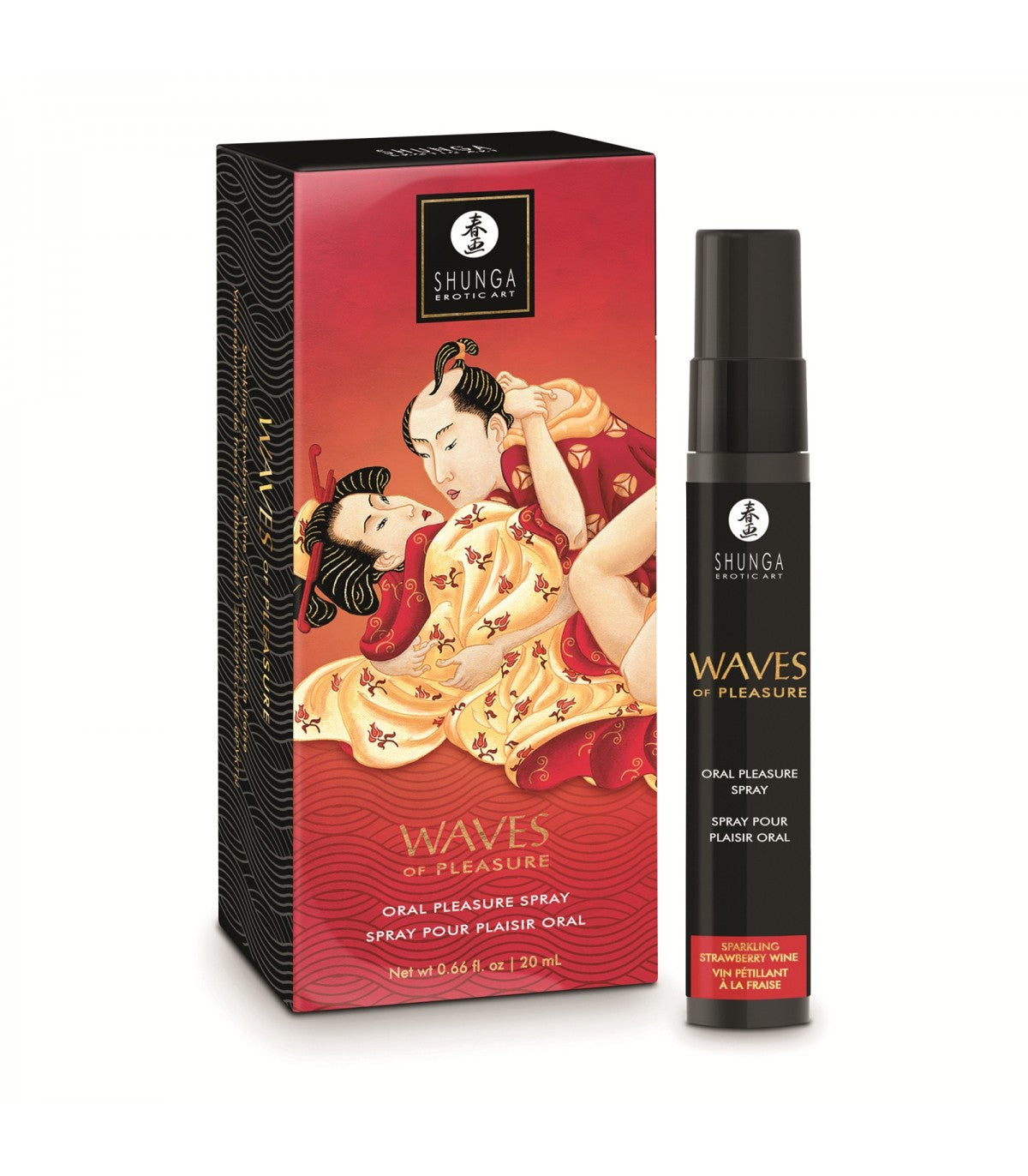 SHUNGA SPRAY ORALE WAVES PLEASURE 20 ML FRAGOLE CHAMPAGNE