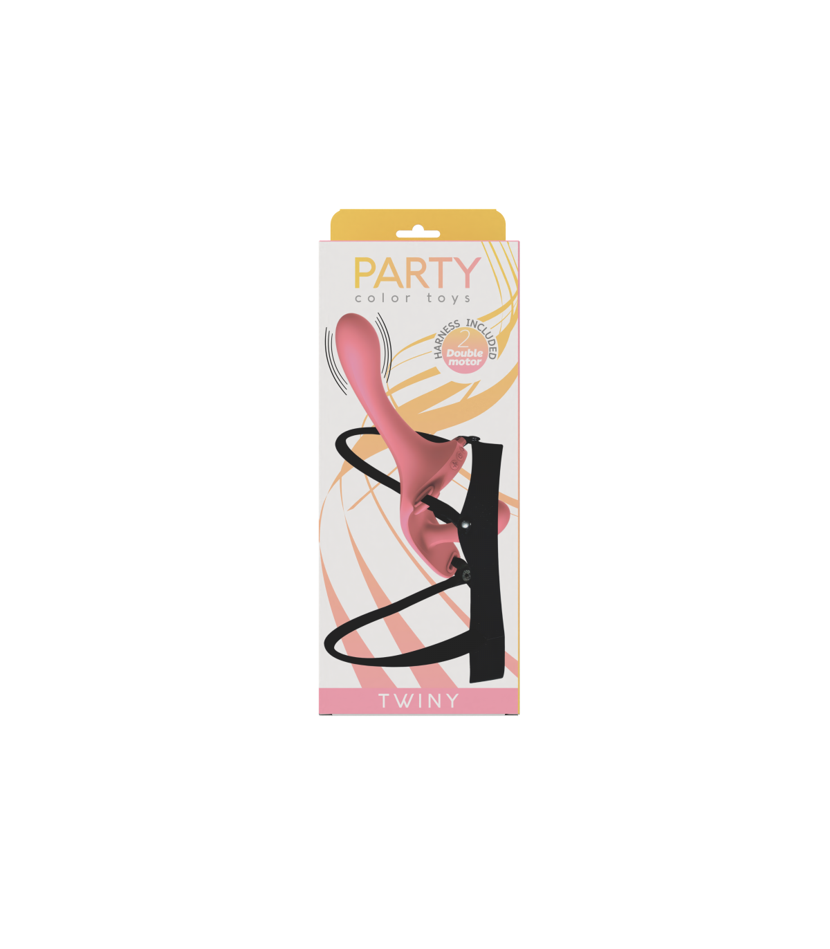 TWINY STRAP-ON DOPPIO IMBRACATURA VIBRANTE IN SILICONE LIQUIDO USB