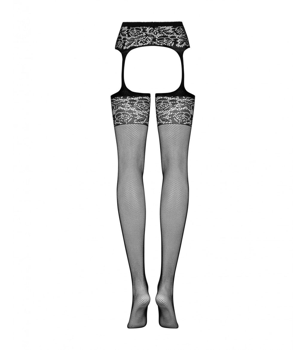 CALZE CON GIARRETTIERA S500 NERO S/M/L