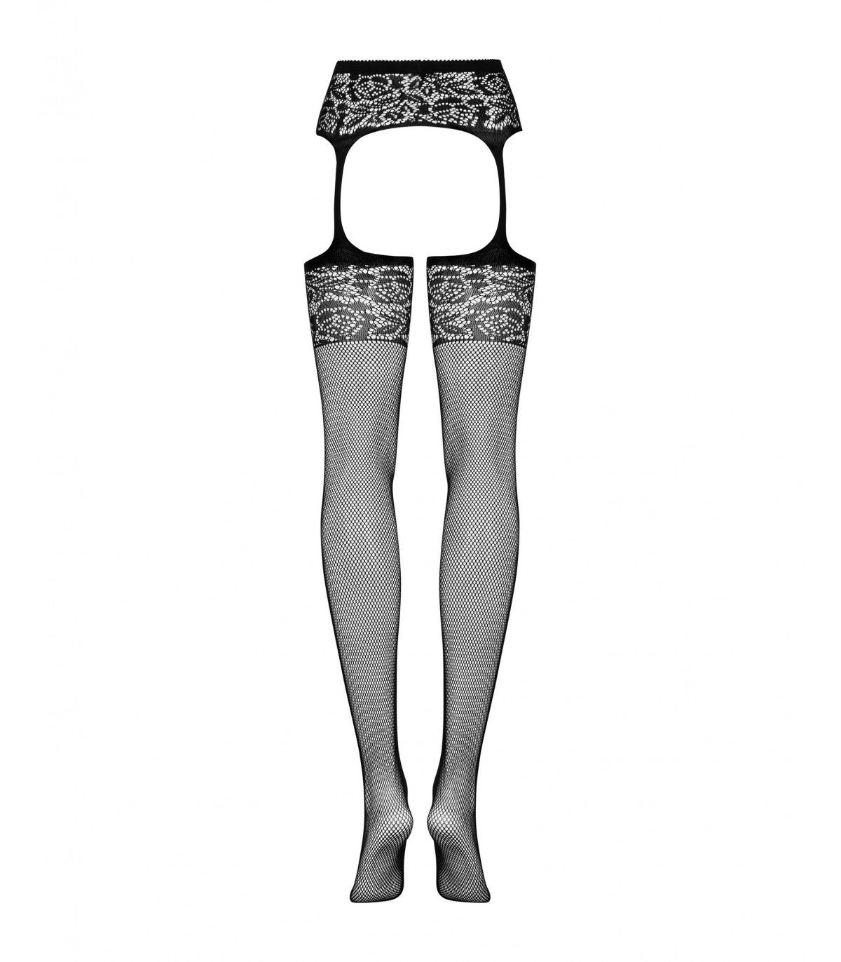 CALZE CON GIARRETTIERA S500 NERO S/M/L