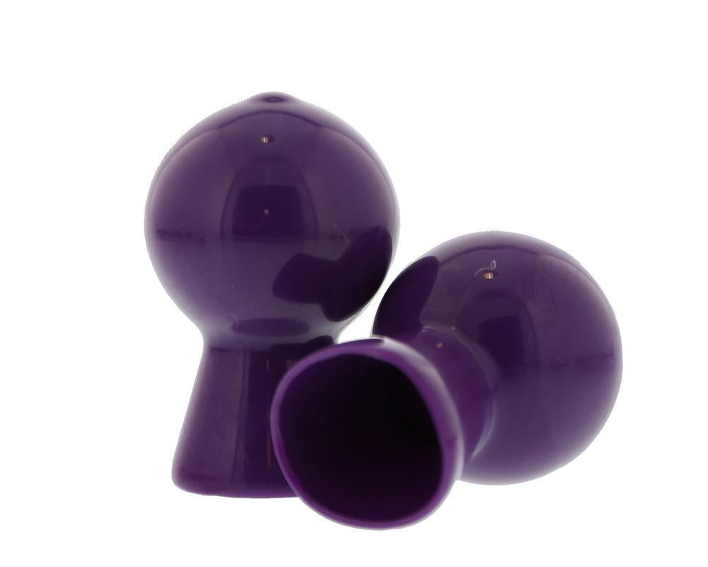 COPPIA DI SUCCHIA CAPEZZOLI IN VIOLA LUCIDO