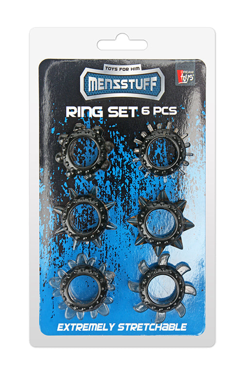 MENZSTUFF SET DI ANELLI ELASTICI 6 PEZZI