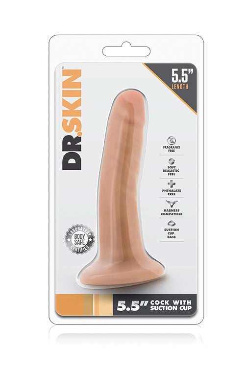 DR. SKIN CAZZO DA 5,5 POLLICI CON VENTOSA