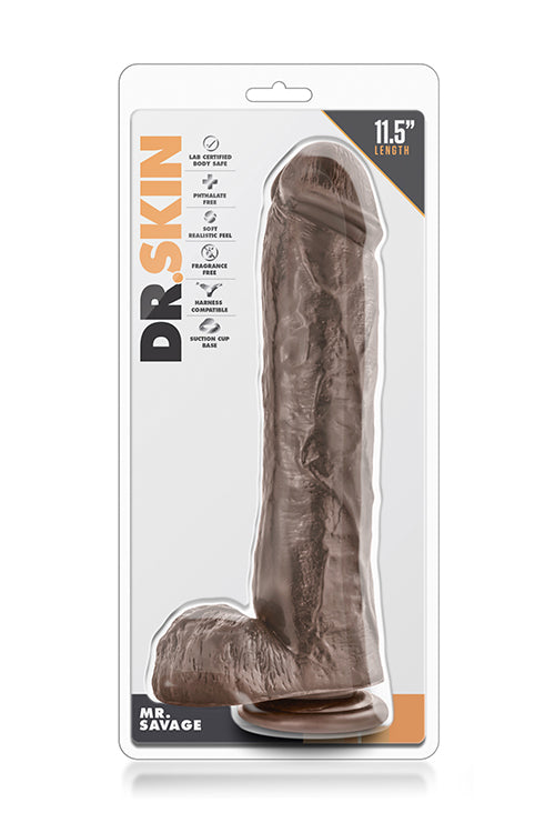 DILDO DR. SKIN MR. SAVAGE DA 11,5 POLLICI