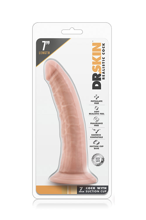 DR. SKIN 7 POLLICI COCK VENTOSA VANIGLIA