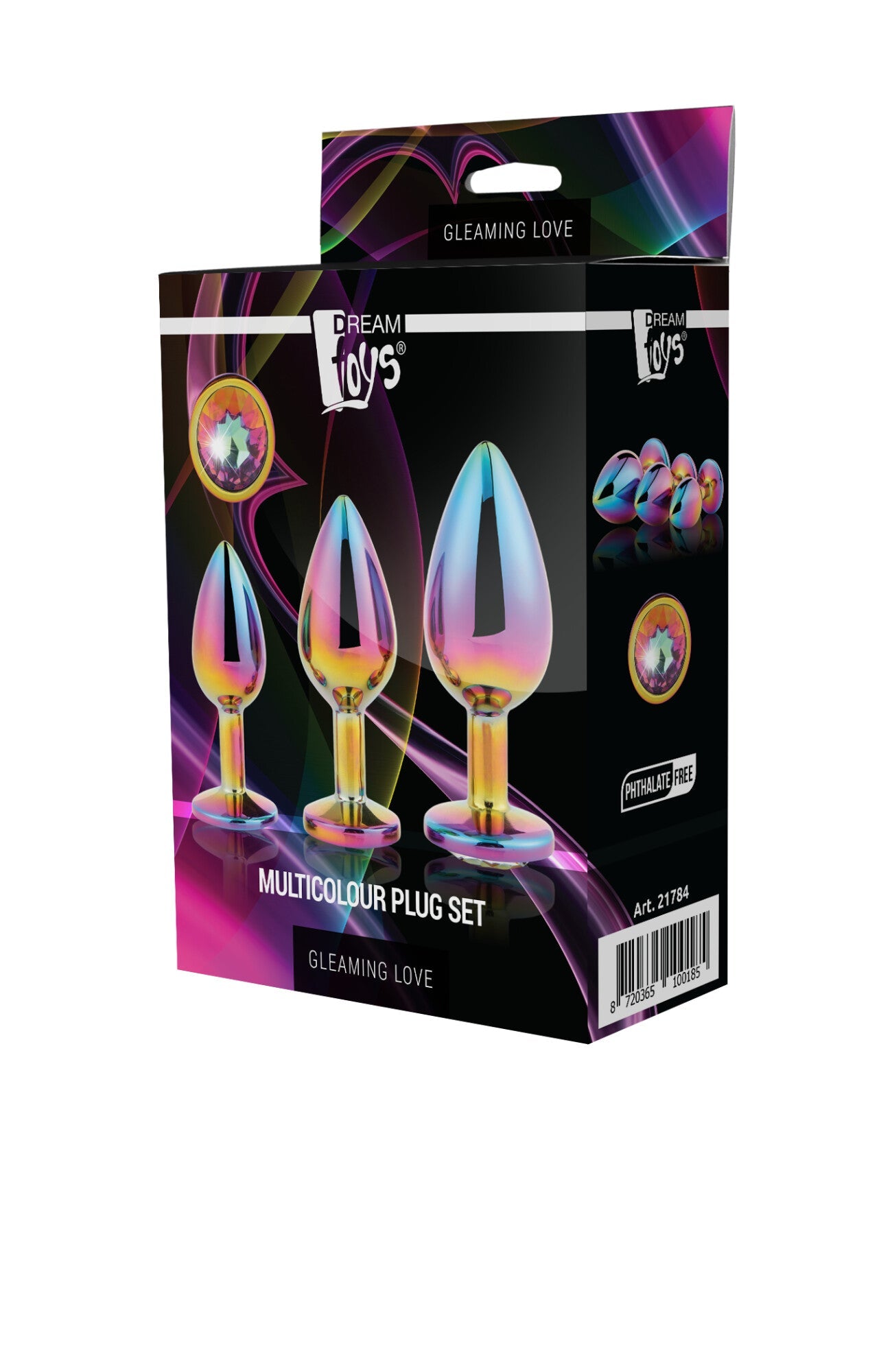 SET DI SPILLE MULTICOLORE GLEAMING LOVE