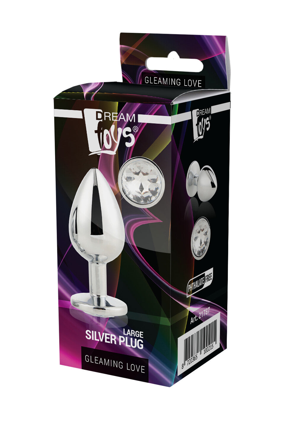 Tappo grande in argento scintillante