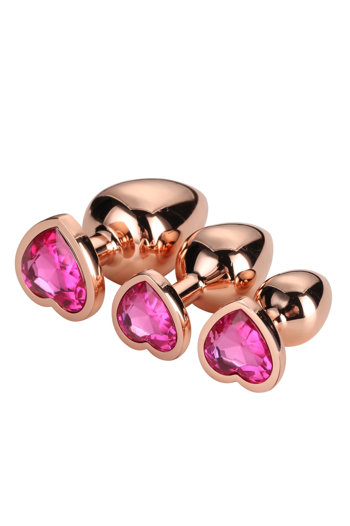 SET DI SPILLE GLEAMING LOVE IN ORO ROSA