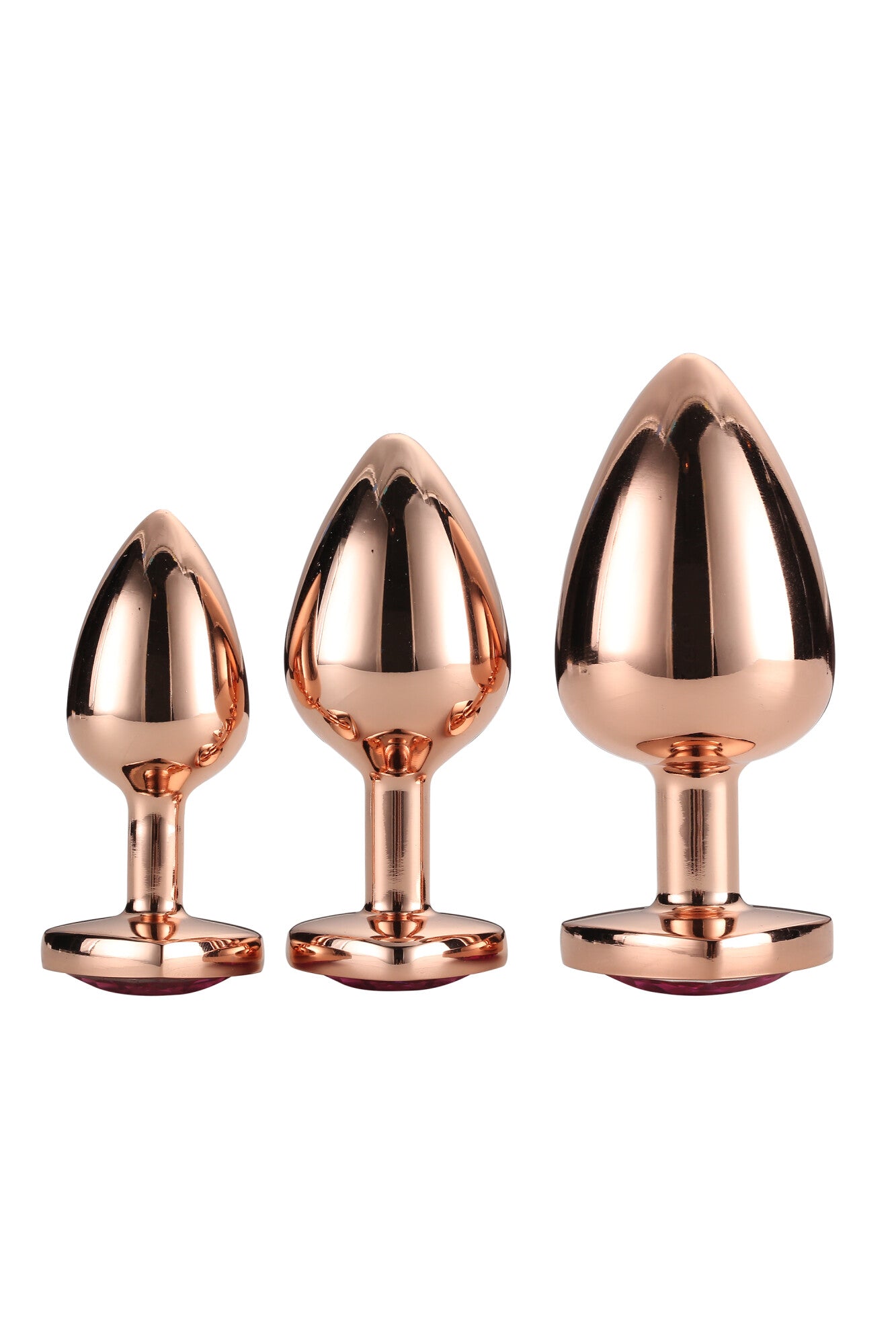 SET DI SPILLE GLEAMING LOVE IN ORO ROSA